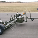 Tow behind magnetic sweeper for the airport areas