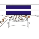 Magnet installation above the belt conveyor